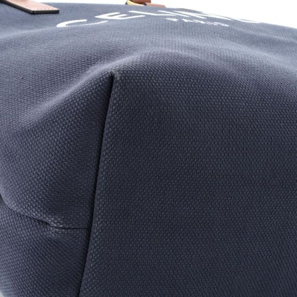 Celine Horizontal Cabas Tote Canvas with Leather Small Blue - Picture 6 of 8